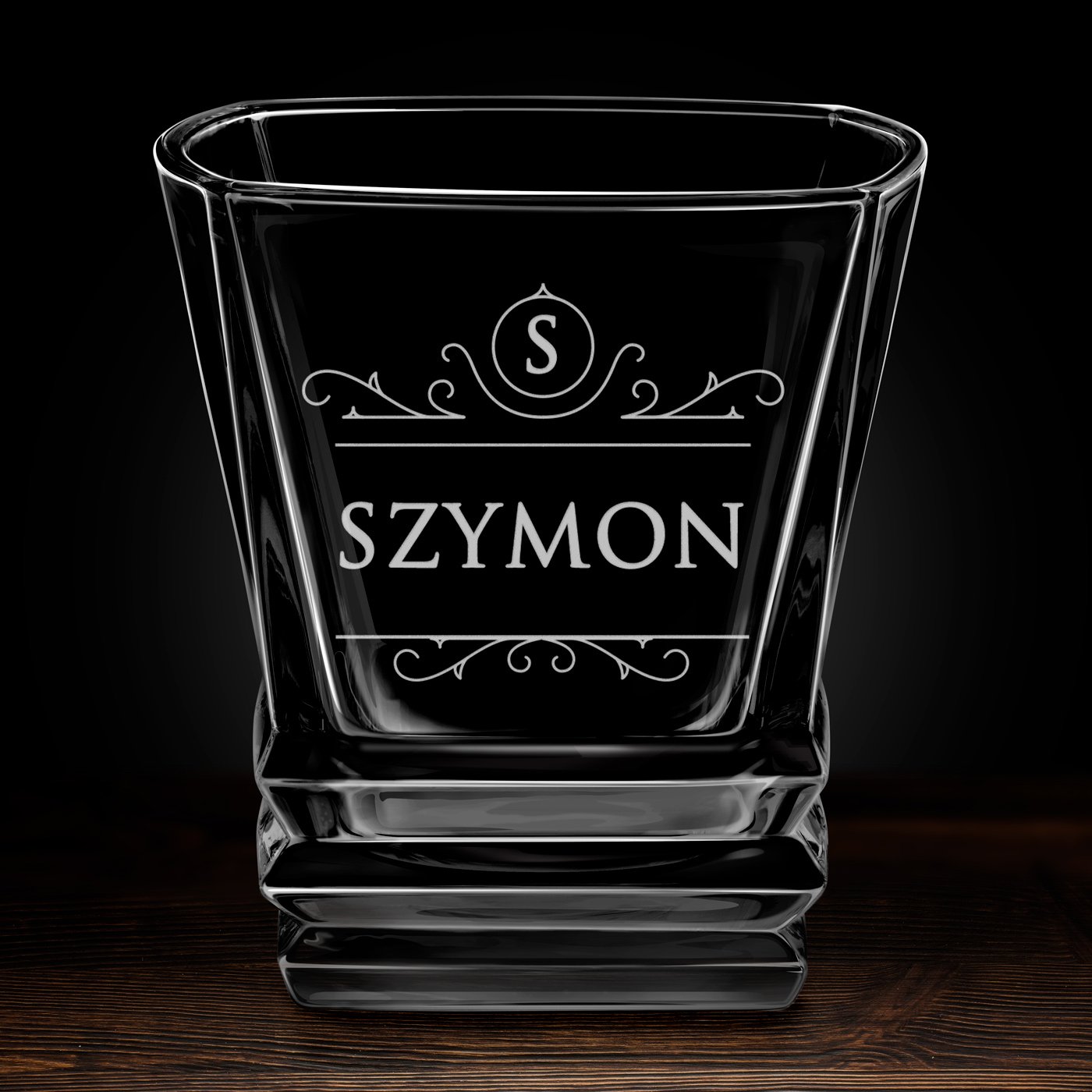 Szklanka do whisky geometric z grawerem dla niego na imieniny