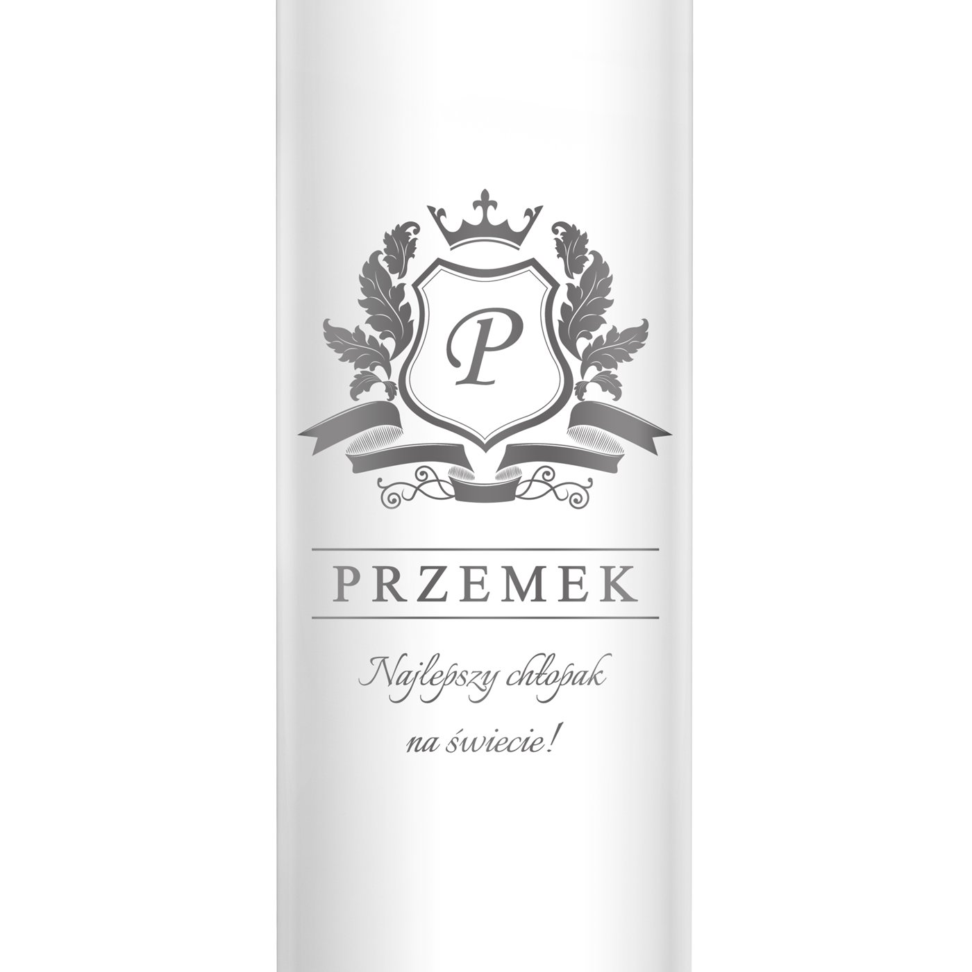 Kubek termiczny termos biały z wyświetlaczem LED z grawerem dla chłopaka
