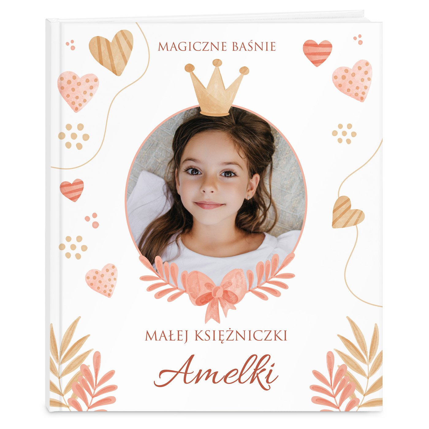 Księga baśni baśnie z Twoim zdjęciem i nadrukiem dla dziewczynki na imieniny