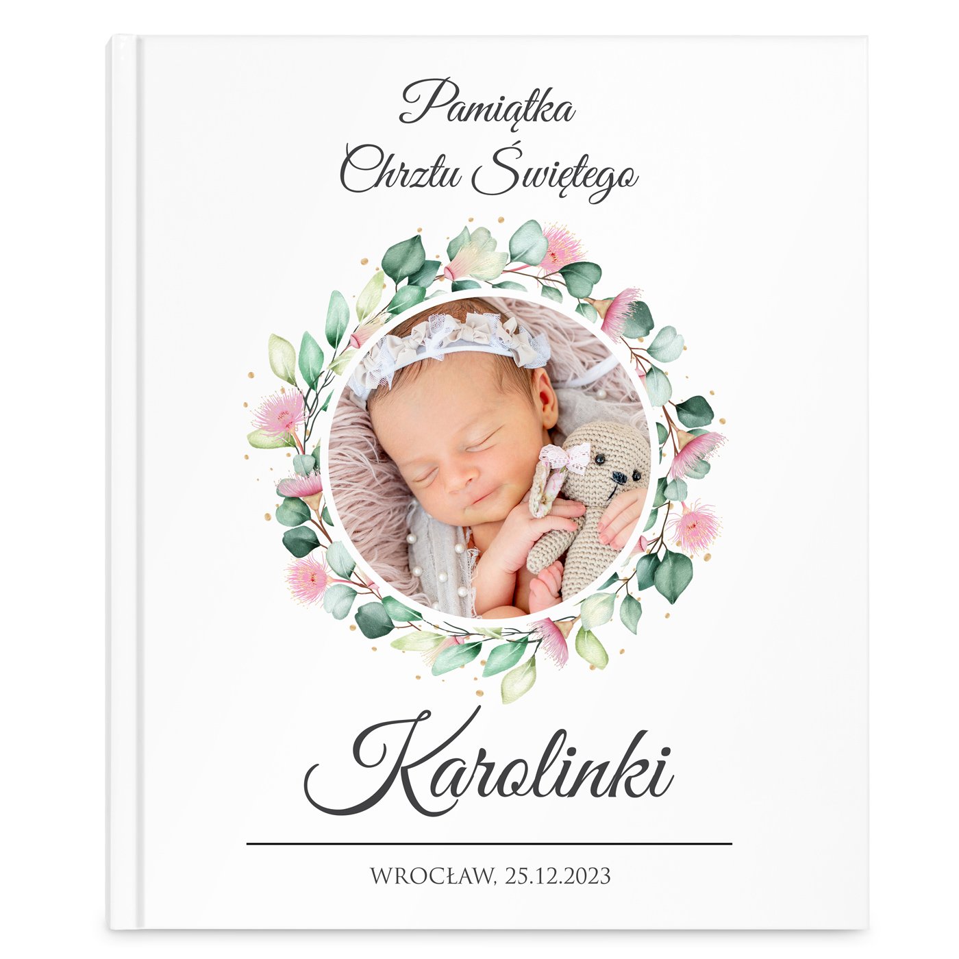 Historie opowieści biblijne z nadrukiem dla dziewczynki na chrzest