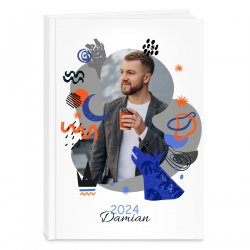Planner kalendarz książkowy z Twoim zdjęciem dla niego na imieniny