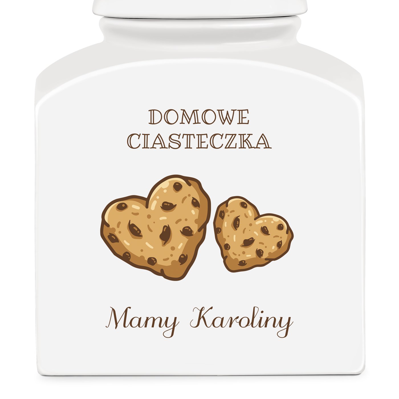 Słoik ceramiczny na ciastka z nadrukiem dla mamy