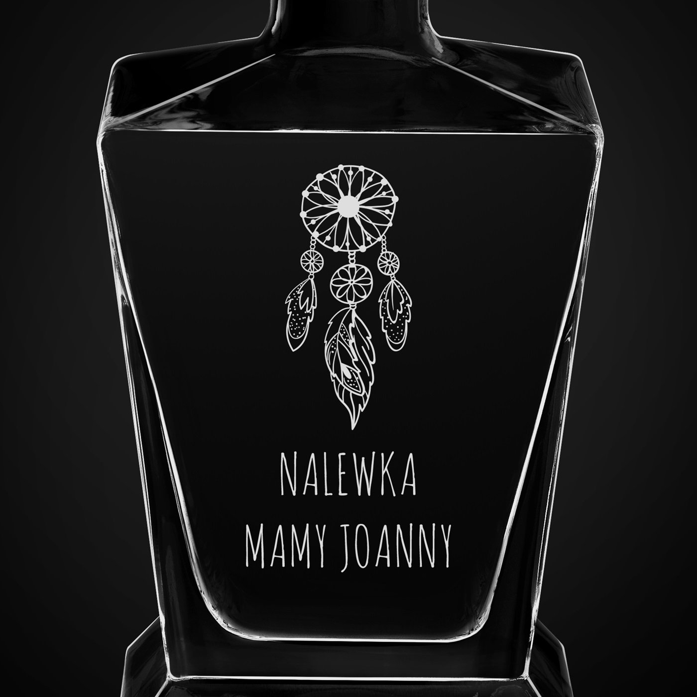 Karafka do whisky pyramid z grawerem dla mamy
