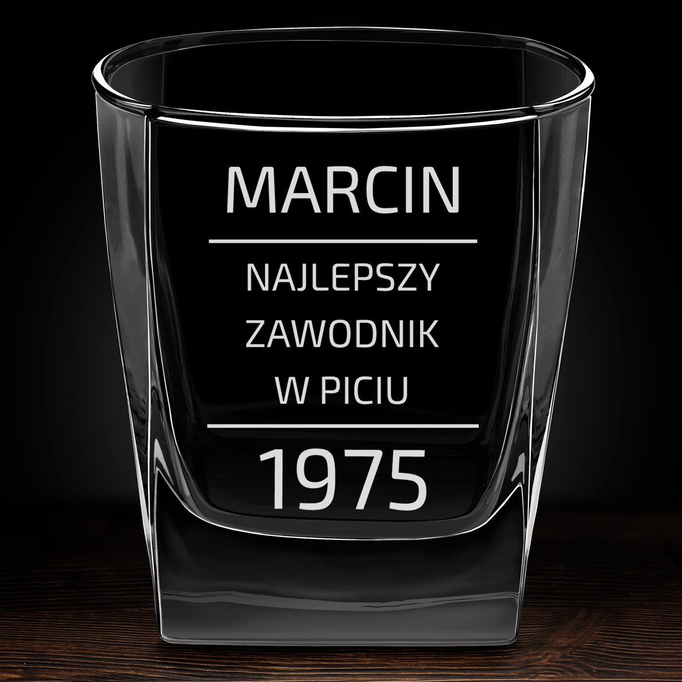 Szklanki grawerowane x6 do whisky dedykacja dla konesera na urodziny