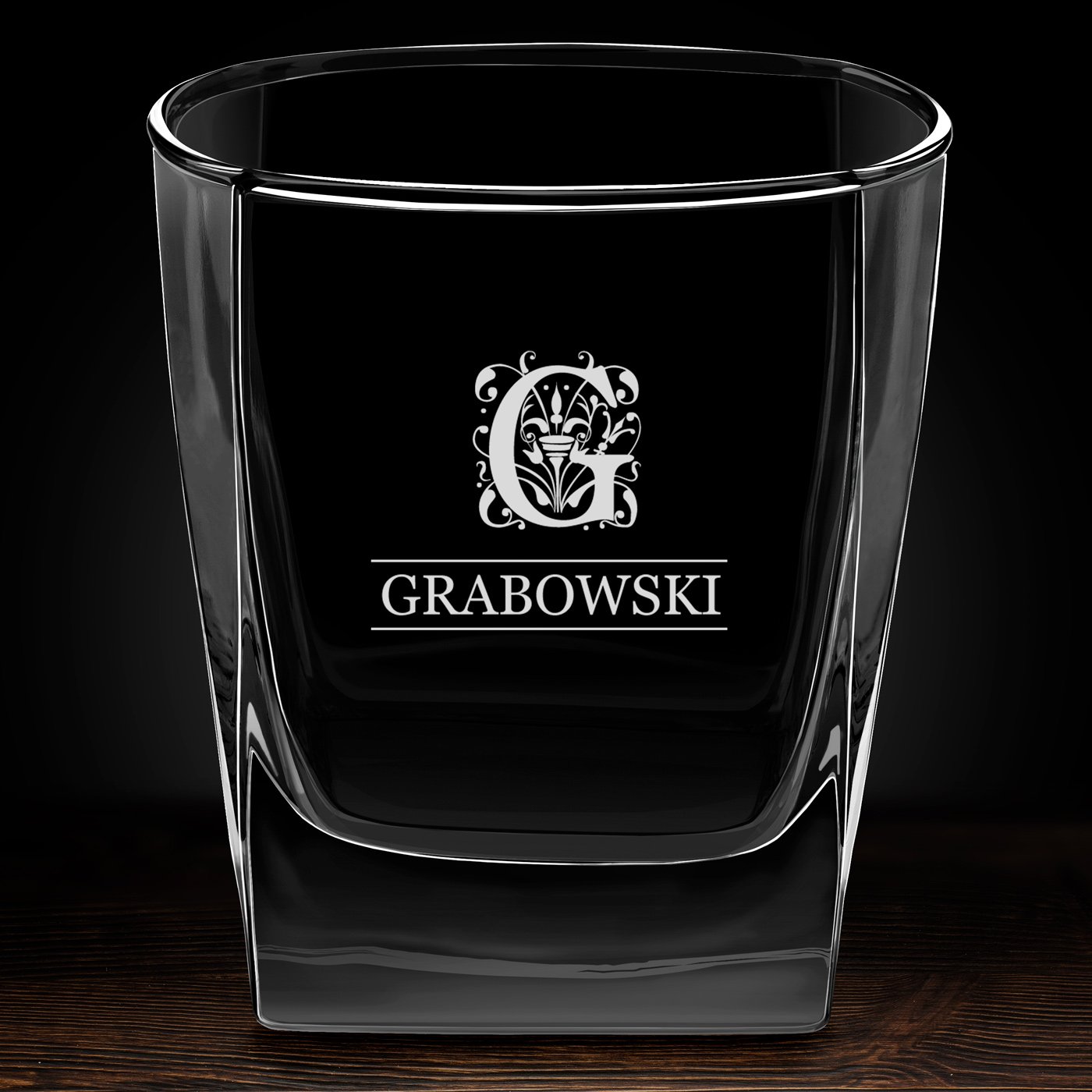 Szklanki grawerowane do whisky x6 komplet dedykacja inicjał
