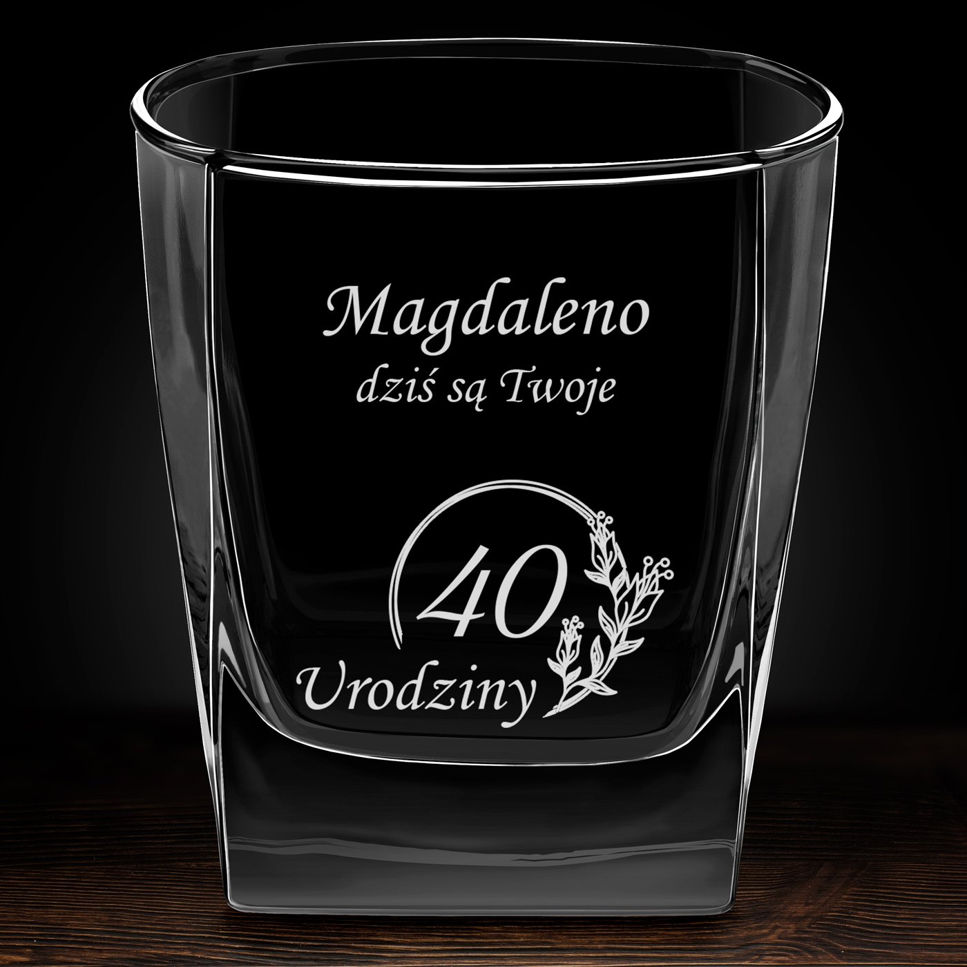 Szklanki grawerowane do whisky x6 komplet dedykacja dla niej na 30 40 50 urodziny