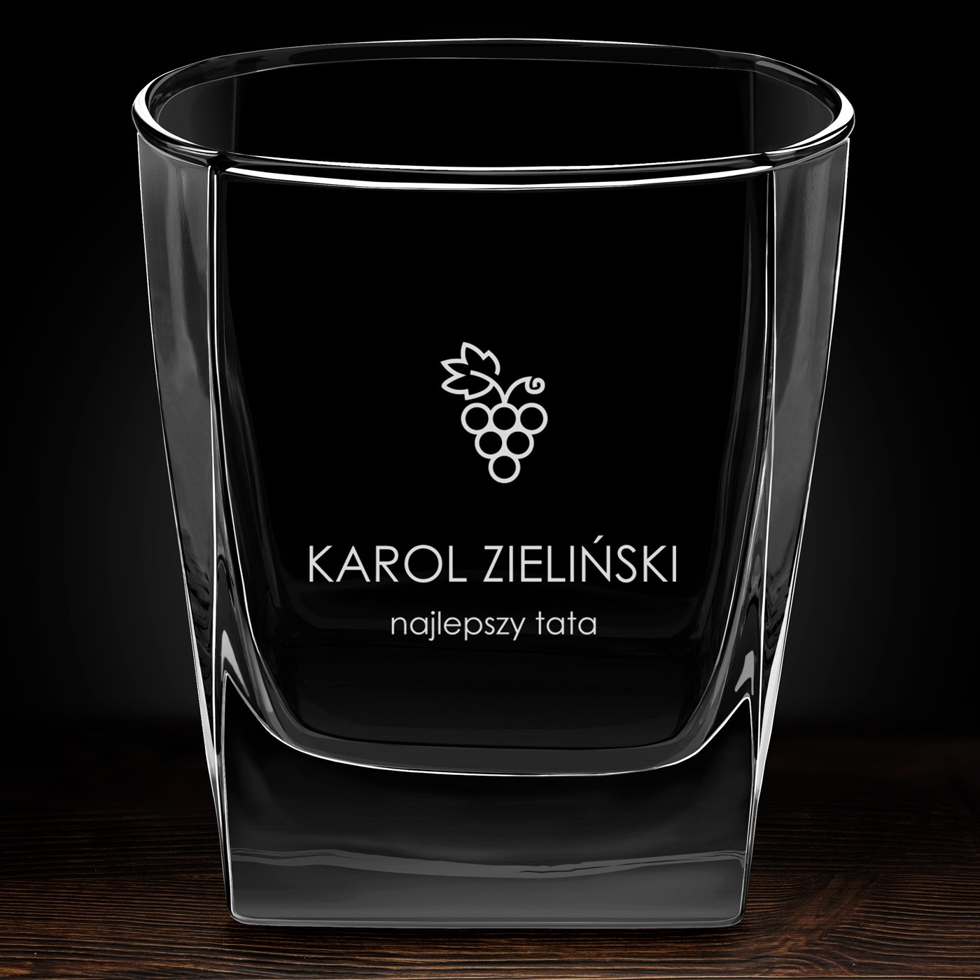 Szklanka do whisky z grawerem dla najlepszego taty