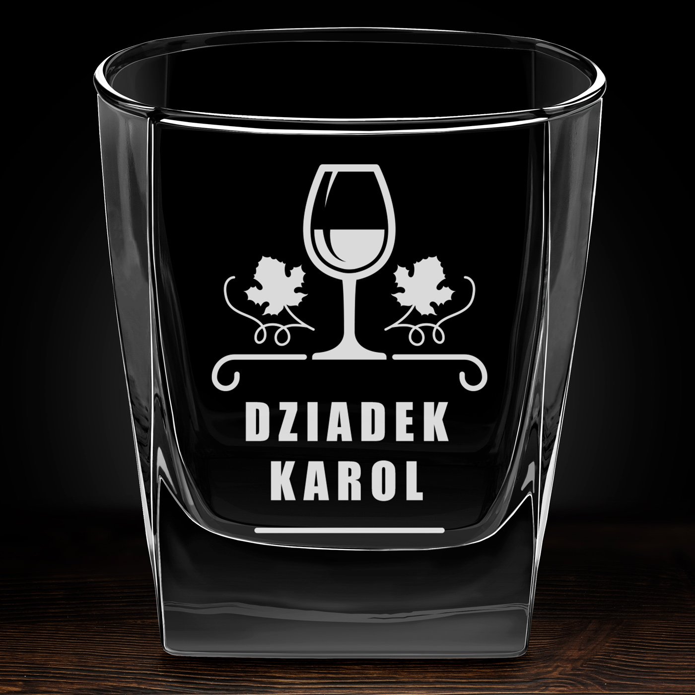 Szklanka do whisky z grawerem dla dziadka