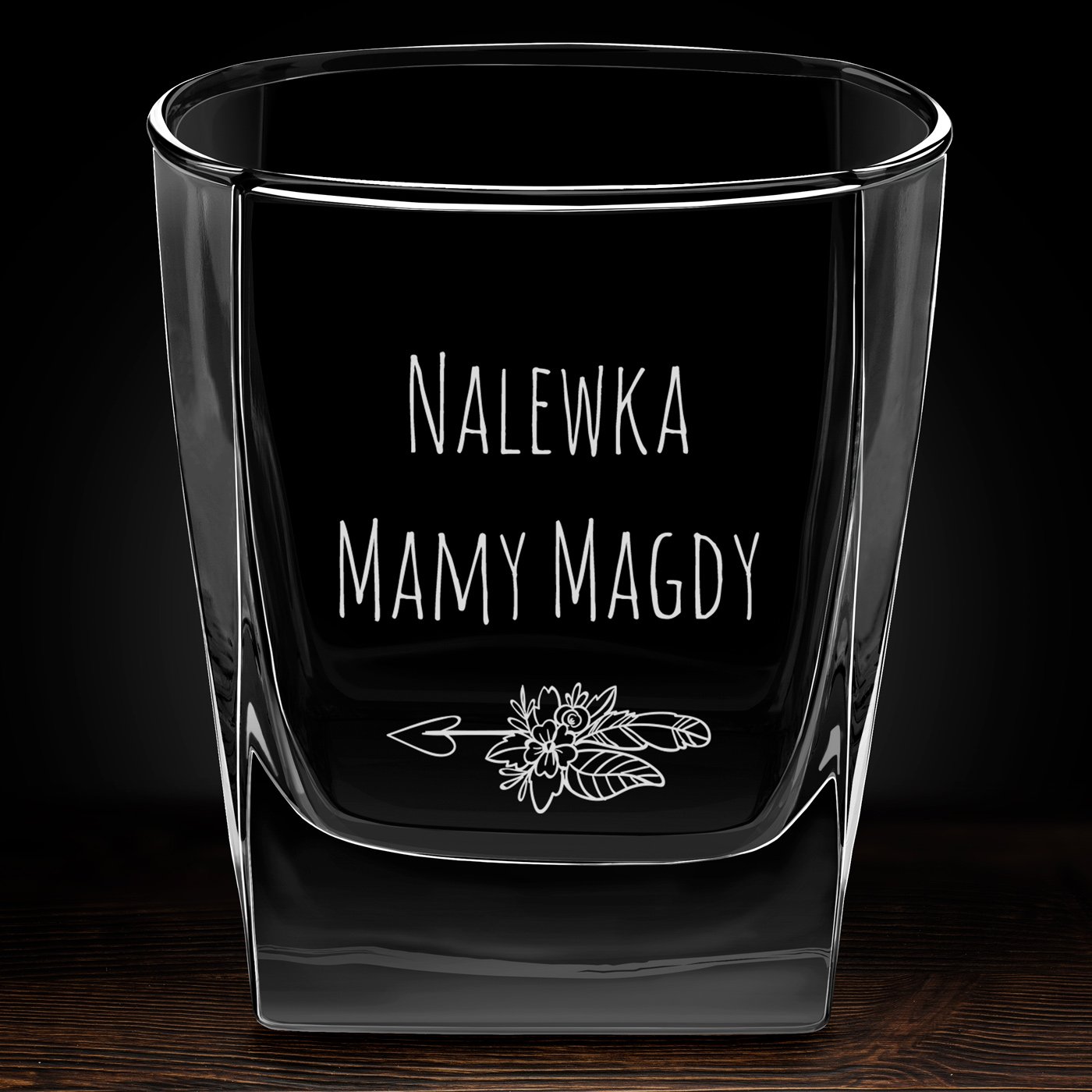 Szklanka do whisky z grawerem na nalewkę dla mamy
