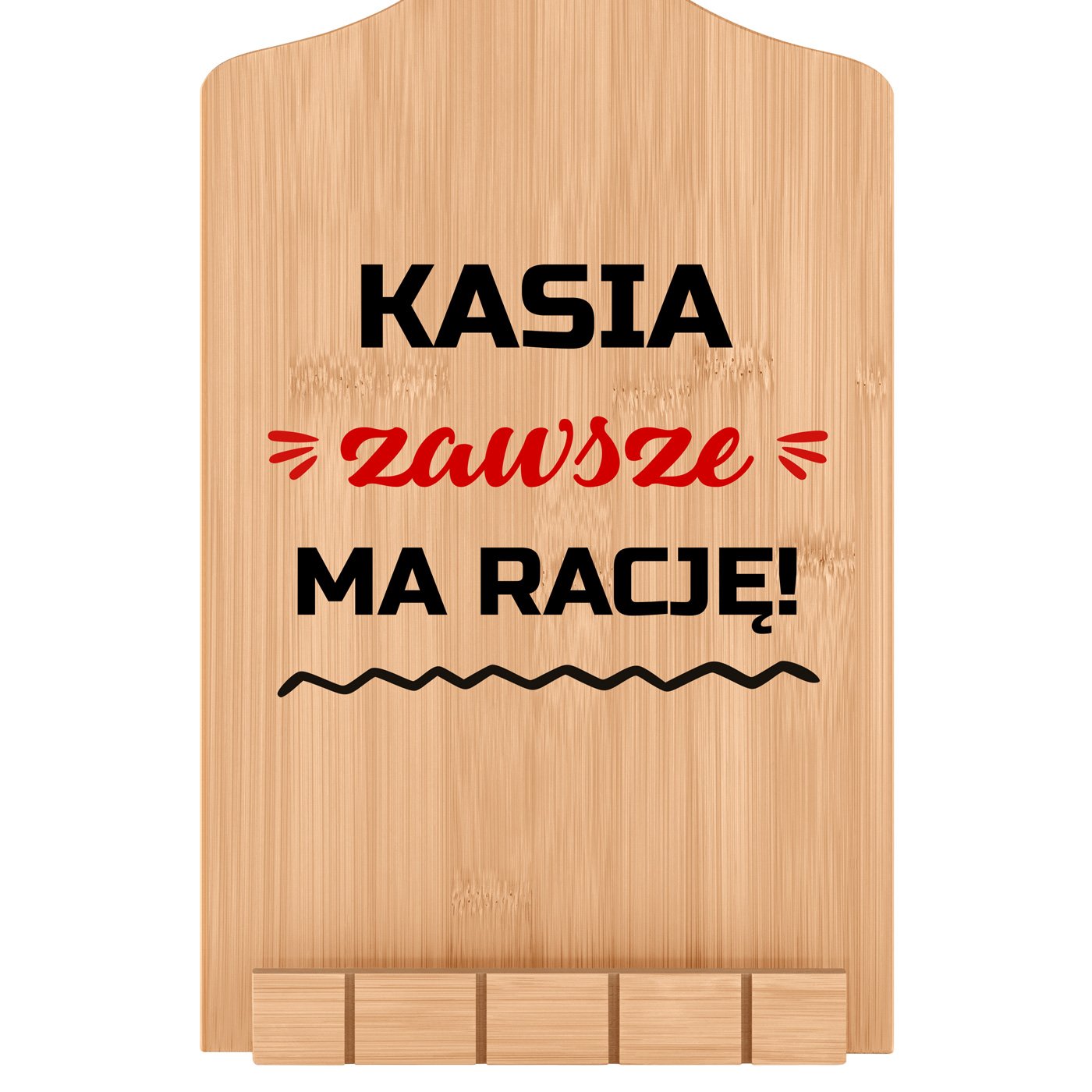Podstawka pod książkę kucharską z nadrukiem - deska kuchenna dla niej na imieniny
