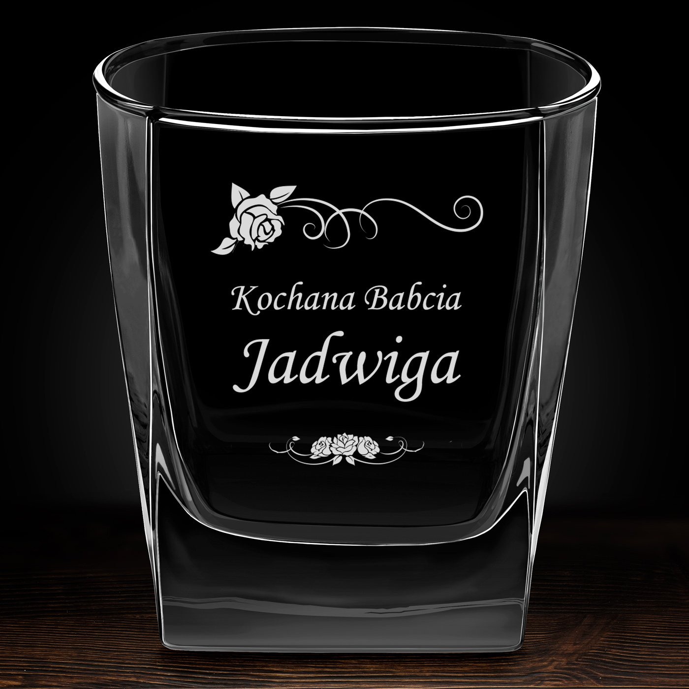 Szklanka do whisky z grawerem dla babci