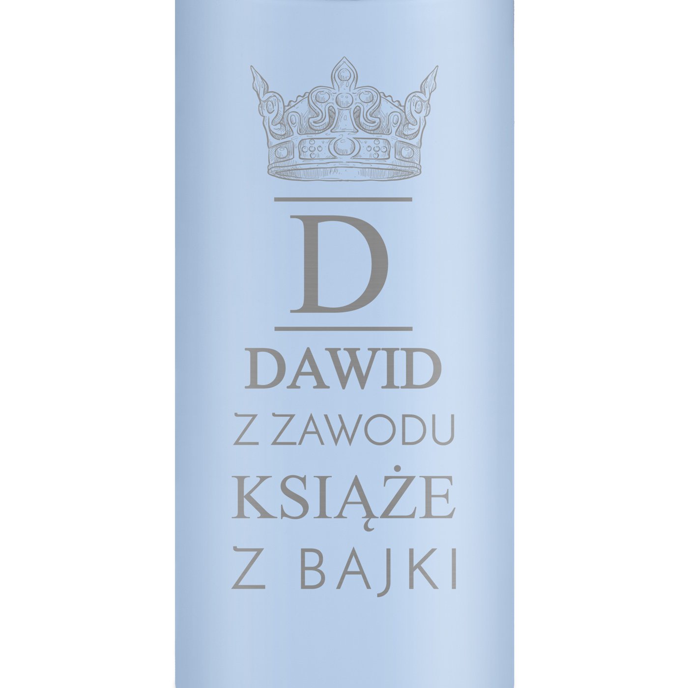 Kubek termiczny niebieski z wyświetlaczem LED i grawerem dla niego na imieniny Dzień Chłopca