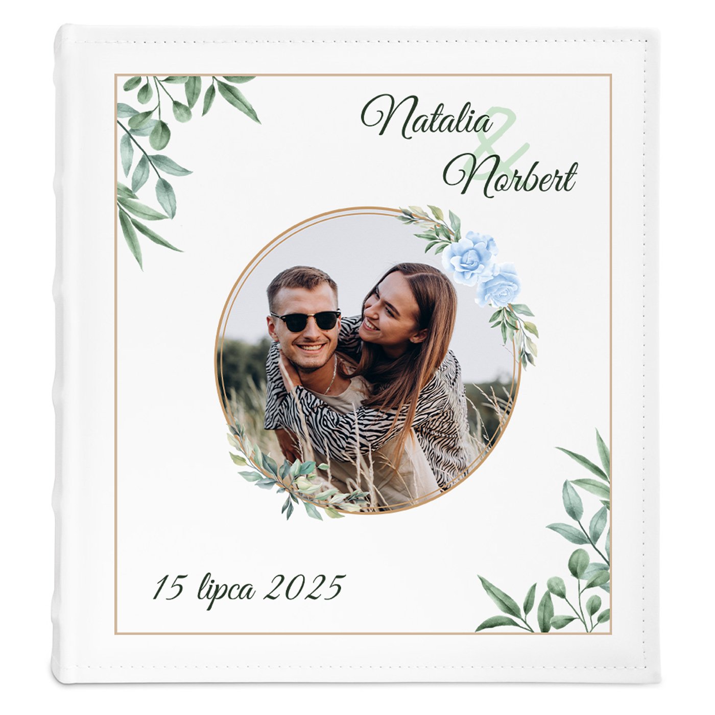 Album na zdjęcia z nadrukiem i Twoim zdjęciem dla pary na ślub