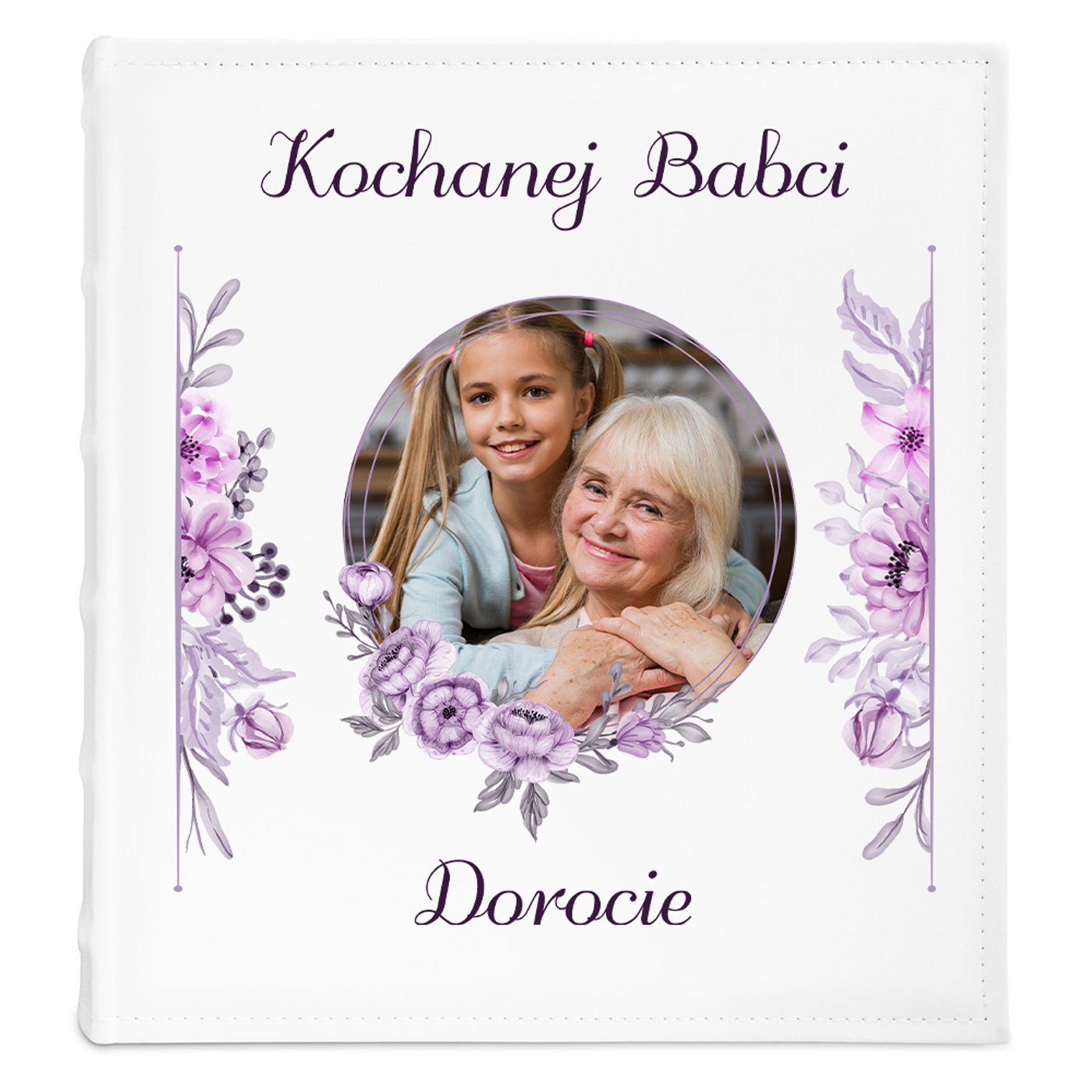 Album na zdjęcia z nadrukiem i Twoim zdjęciem dla babci