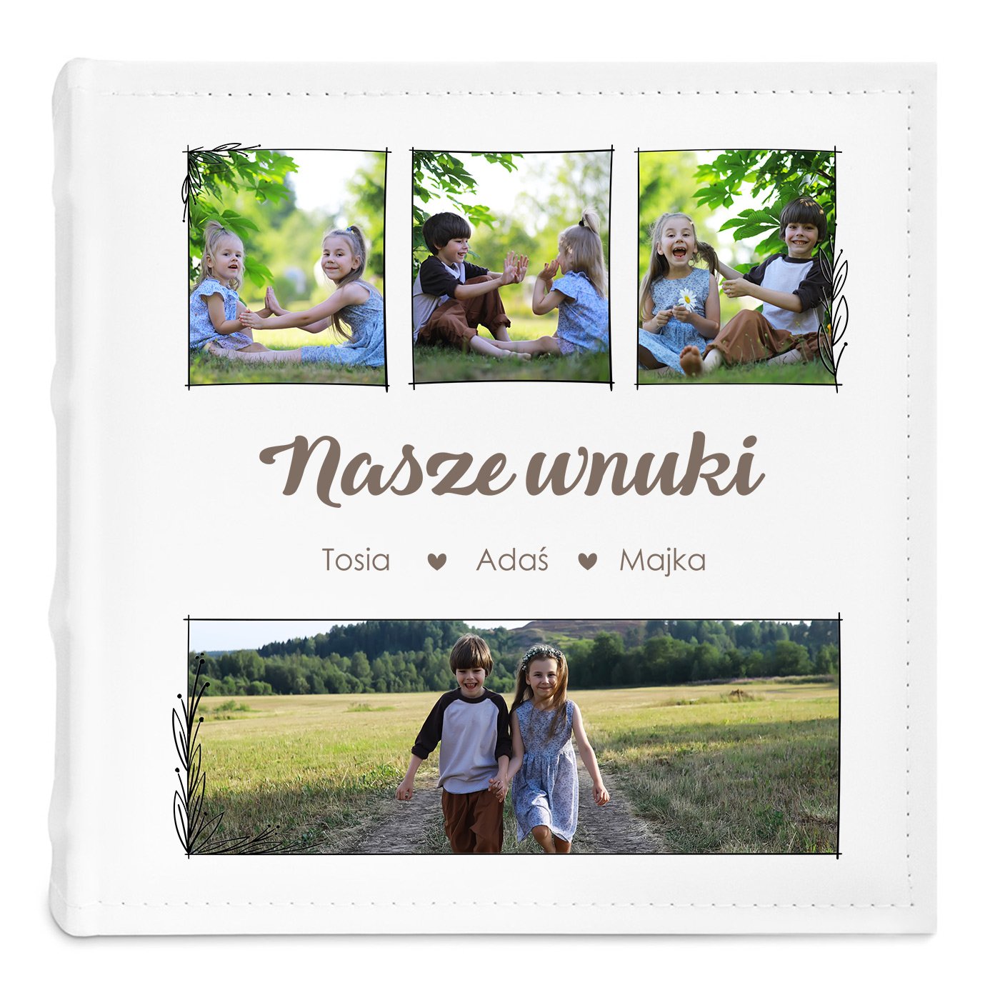 Album na zdjęcia z nadrukiem i Twoim zdjęciem dla dziadków na złote gody