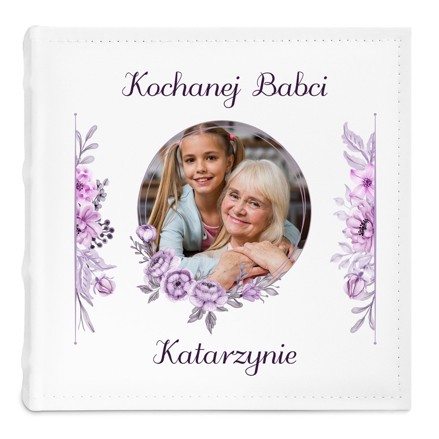 Album na zdjęcia z nadrukiem i Twoim zdjęciem dla babci