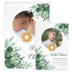 Biblia w etui z nadrukiem i Twoim zdjęciem dla chłopca na komunię