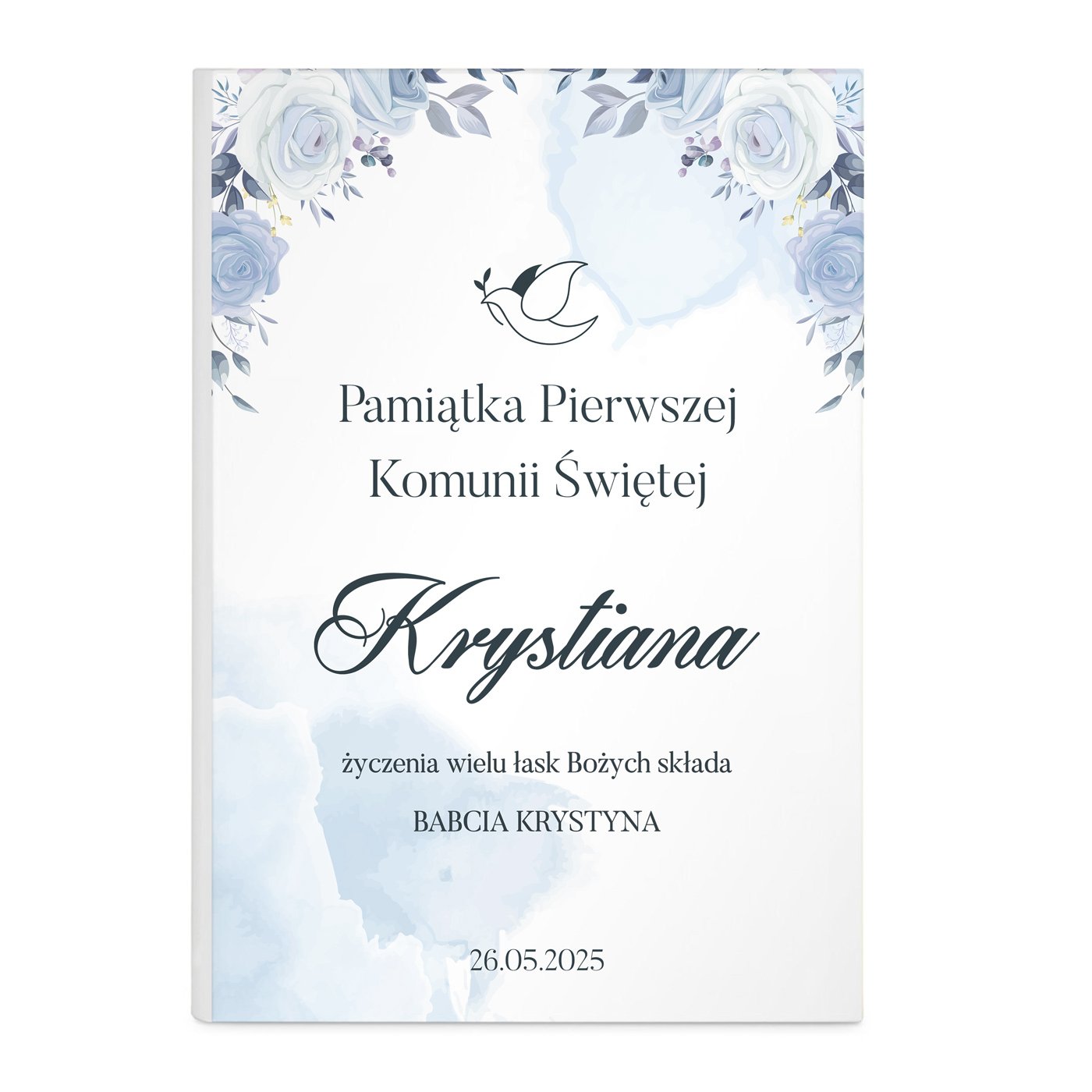Album na zdjęcia w etui z nadrukiem dla chłopca na komunię