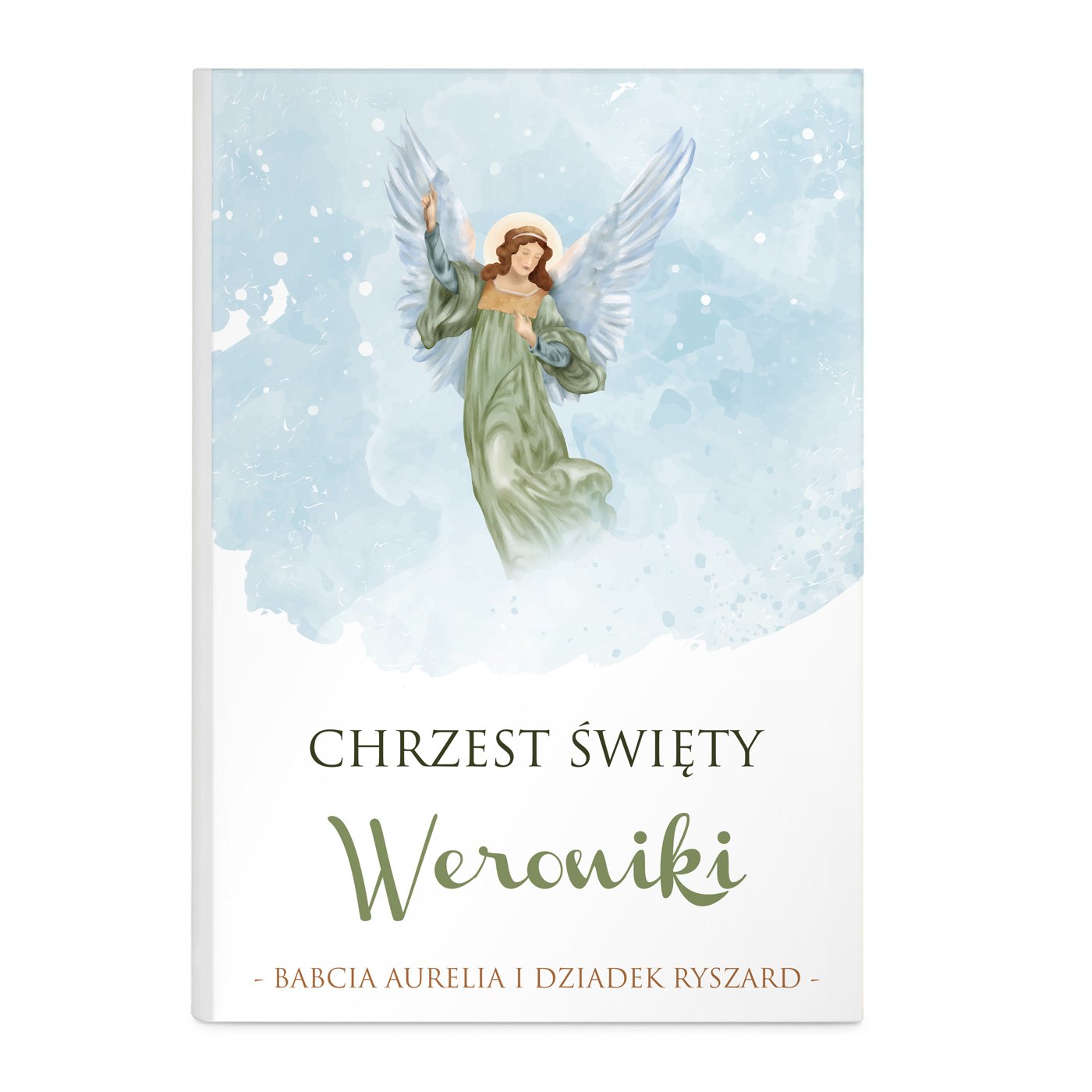 Album na zdjęcia w etui z nadrukiem dla dziewczynki na chrzest