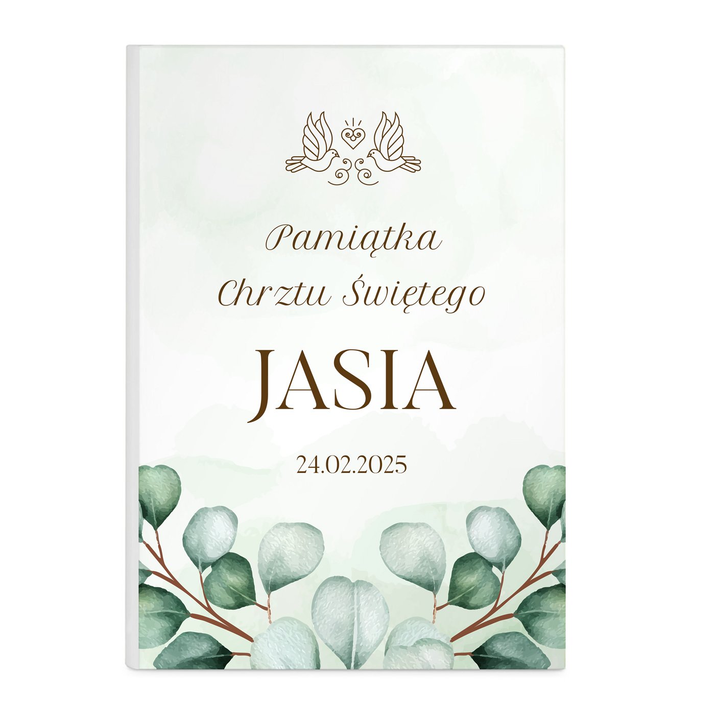 Album na zdjęcia w etui z nadrukiem dla chłopca na chrzest