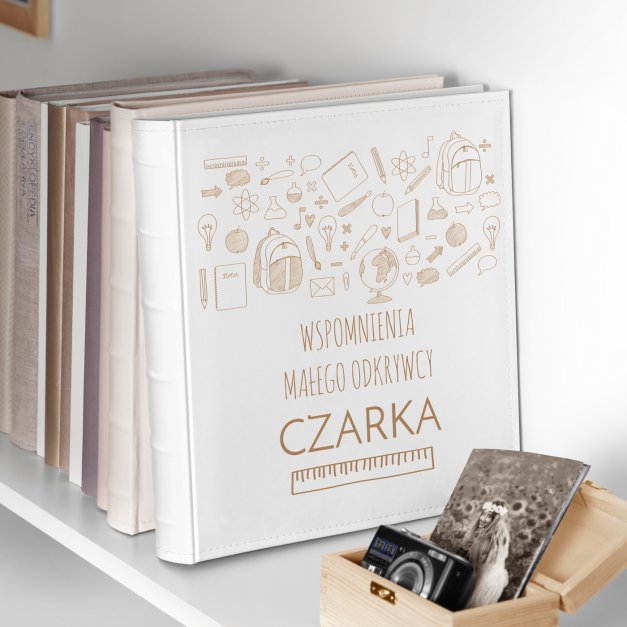 Duży album na zdjęcia z nadrukiem dla chłopca na imieniny