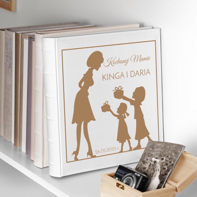 Duży album na zdjęcia z nadrukiem dla mamy na Dzień Matki