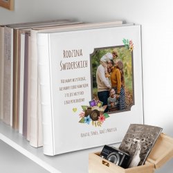 Duży album na zdjęcia z Twoim zdjęciem dla pary na ślub rocznicę parapetówkę