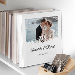 Duży album na zdjęcia z Twoim zdjęciem dla pary na ślub