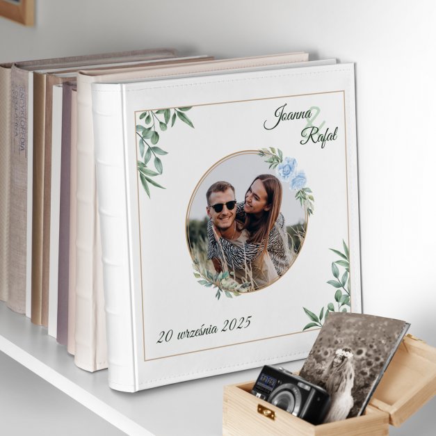 Duży album na zdjęcia z Twoim zdjęciem dla pary na ślub