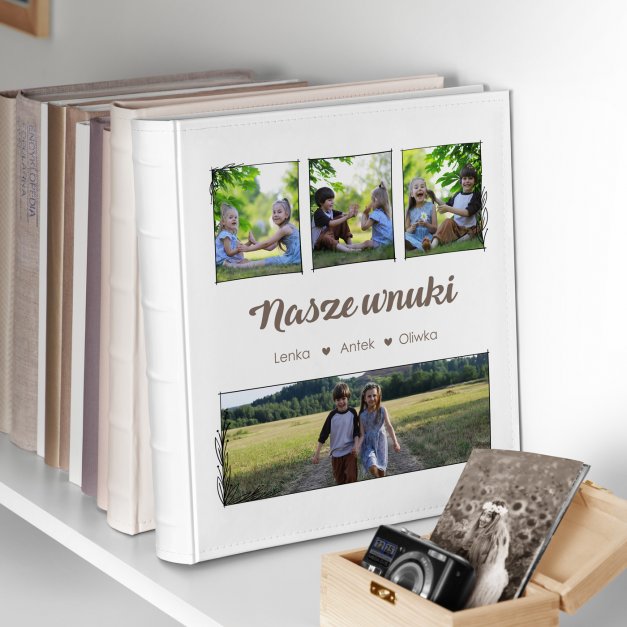 Duży album na zdjęcia z Twoim zdjęciem dla pary na ślub rocznicę parapetówkę