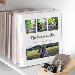 Duży album na zdjęcia z Twoim zdjęciem dla pary na ślub rocznicę parapetówkę