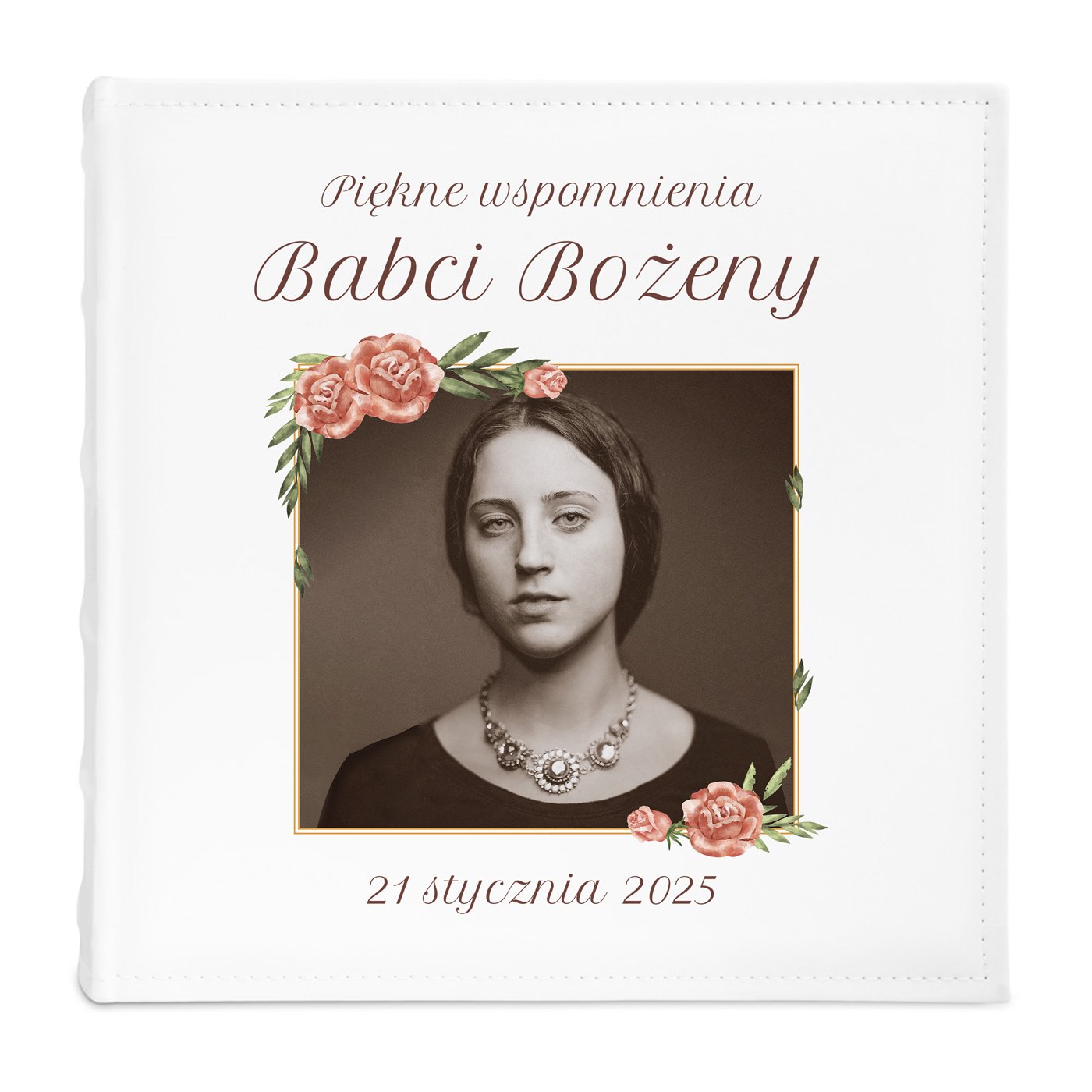 Duży album na zdjęcia z Twoim zdjęciem dla babci na Dzień Babci