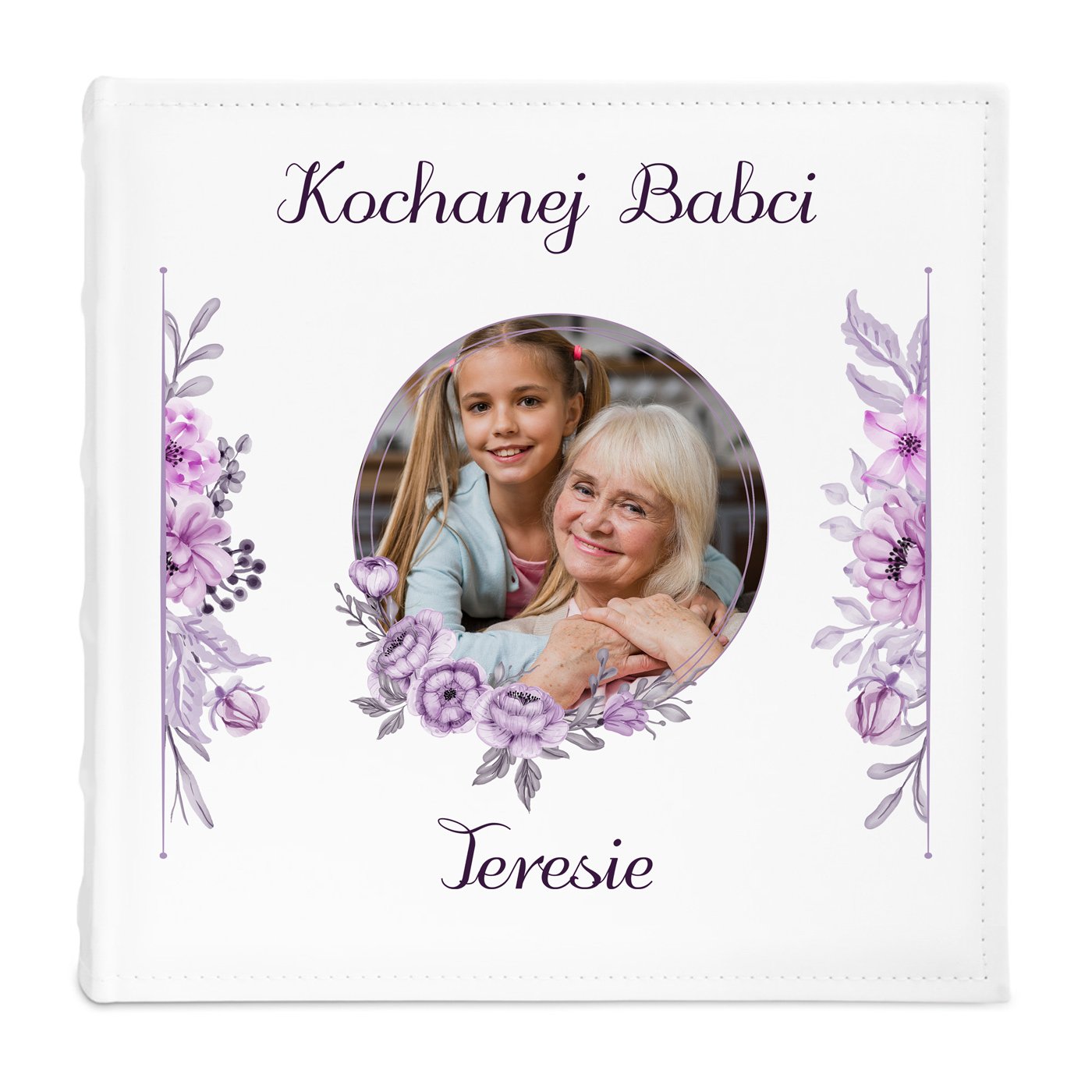 Duży album na zdjęcia z Twoim zdjęciem dla babci