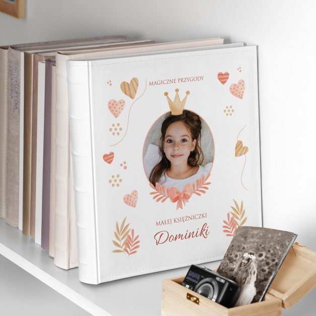 Duży album na zdjęcia z Twoim zdjęciem dla dziewczynki na imieniny Dzień Dziecka