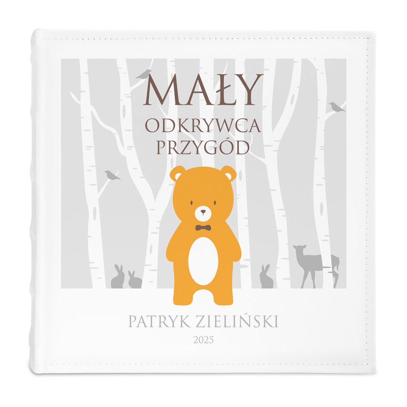 Duży album na zdjęcia z nadrukiem dla chłopca na urodziny imieniny