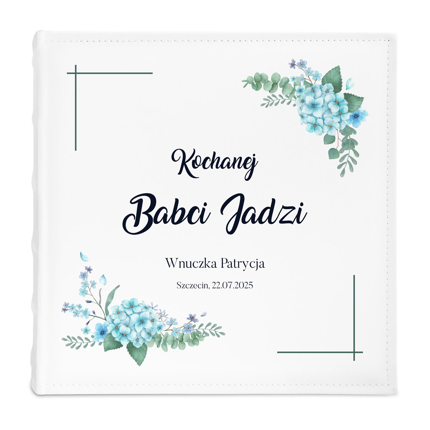 Duży album na zdjęcia z nadrukiem dla babci