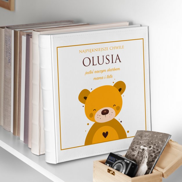 Duży album na zdjęcia z nadrukiem dla chłopca na imieniny
