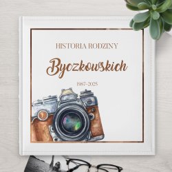 Duży album na zdjęcia z nadrukiem dla pary na ślub rocznicę parapetówkę