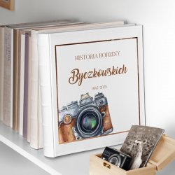 Duży album na zdjęcia z nadrukiem dla pary na ślub rocznicę parapetówkę