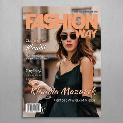 Plakat metalowy personalizowany L ze zdjęciem Fashion Way dla przyjaciółki