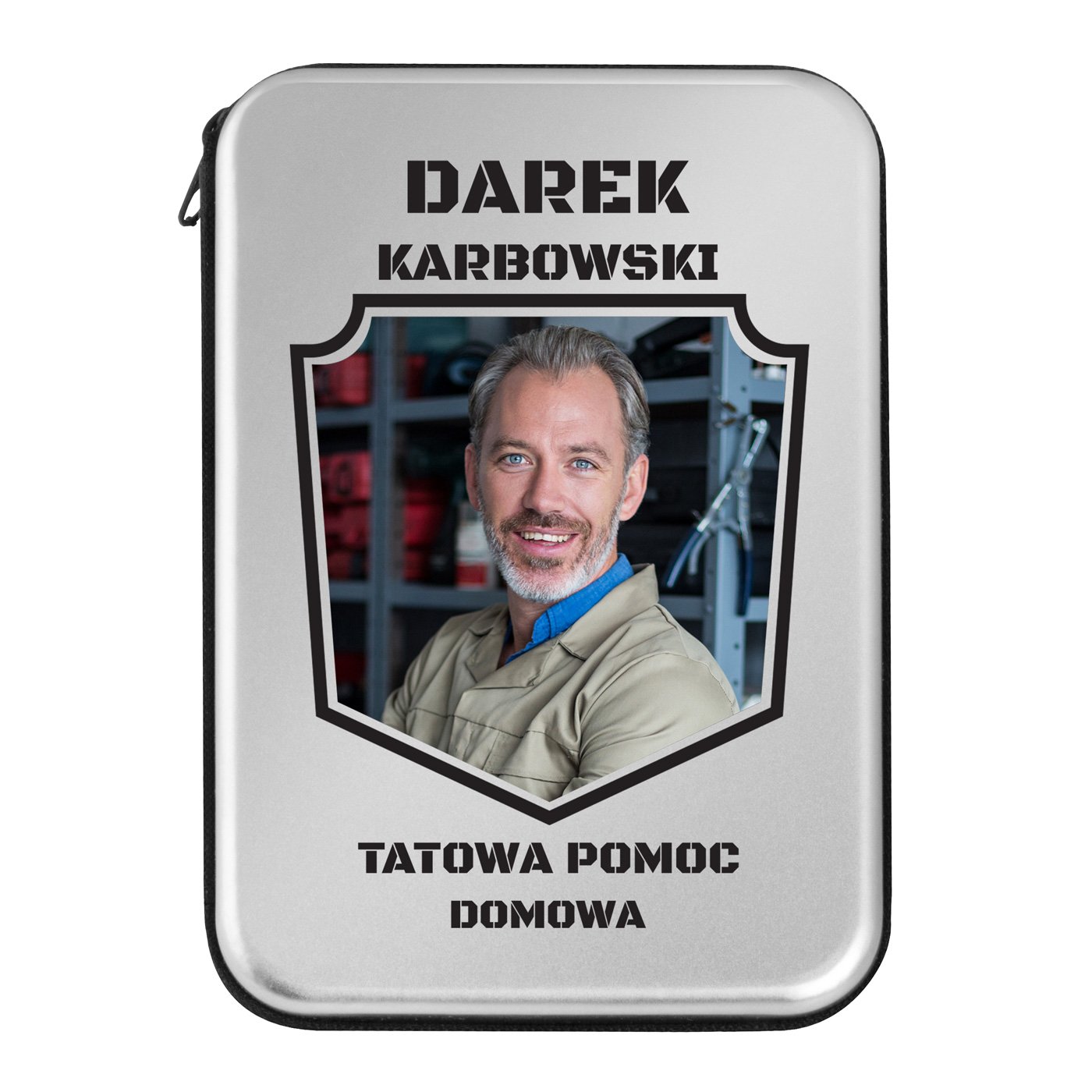 Narzędzia w etui zestaw z Twoim zdjęciem dla taty na Dzień Ojca