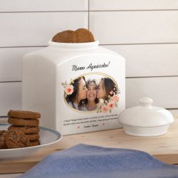 Słoik ceramiczny na ciastka z Twoim zdjęciem dla mamy