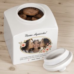 Słoik ceramiczny na ciastka z Twoim zdjęciem dla mamy