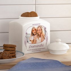 Słoik ceramiczny na ciastka z Twoim zdjęciem dla przyjaciółki