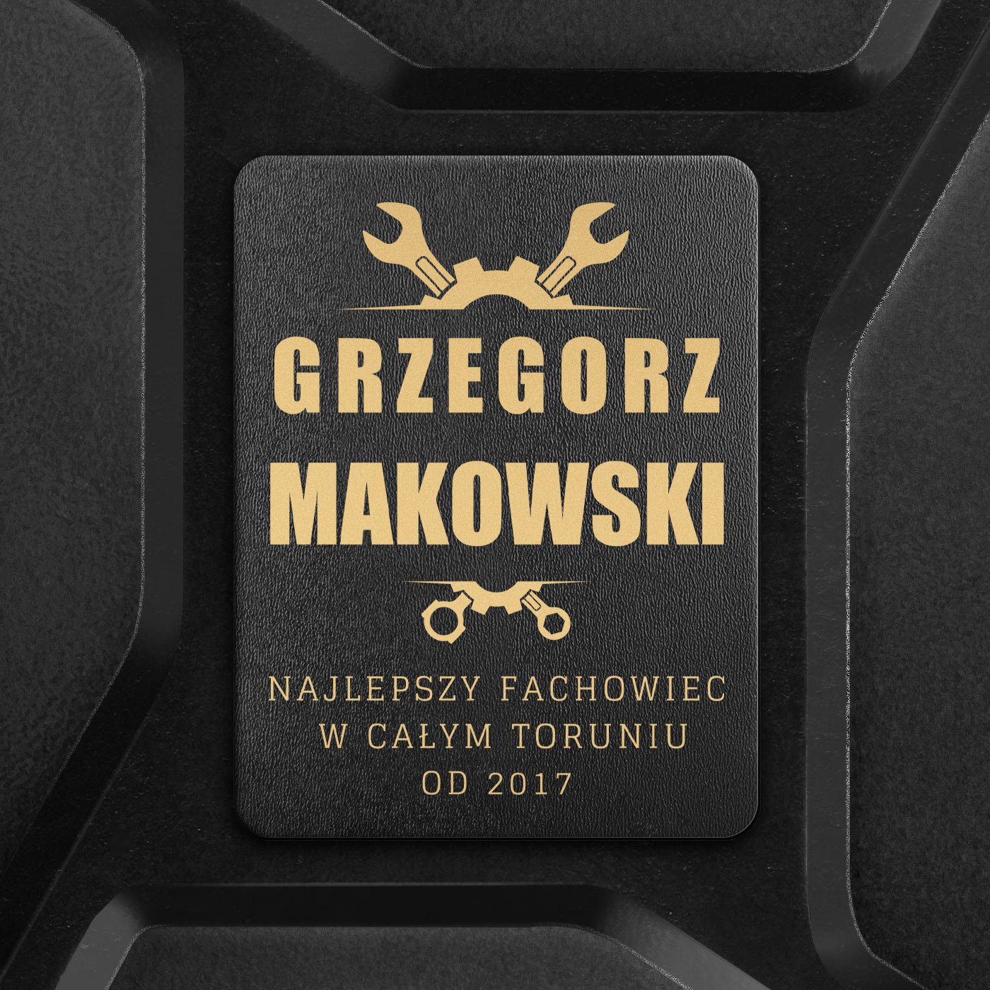 Kanister barek z grawerem dla majsterkowicza mechanika na urodziny