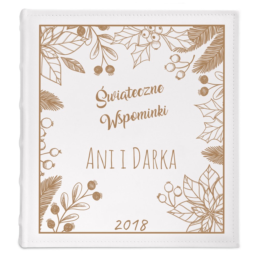 Album na zdjęcia z nadrukiem dla pary na święta