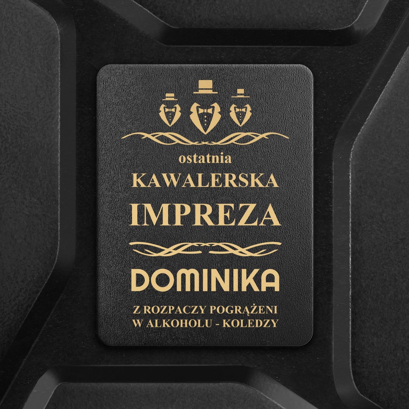Kanister barek z grawerem dla wieczór kawalerski