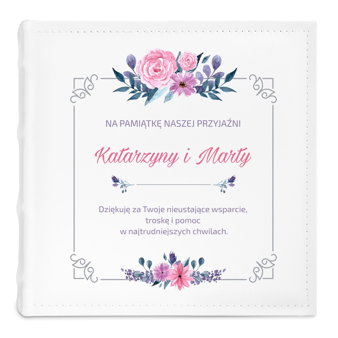 Album na zdjęcia z nadrukiem dla przyjaciółki