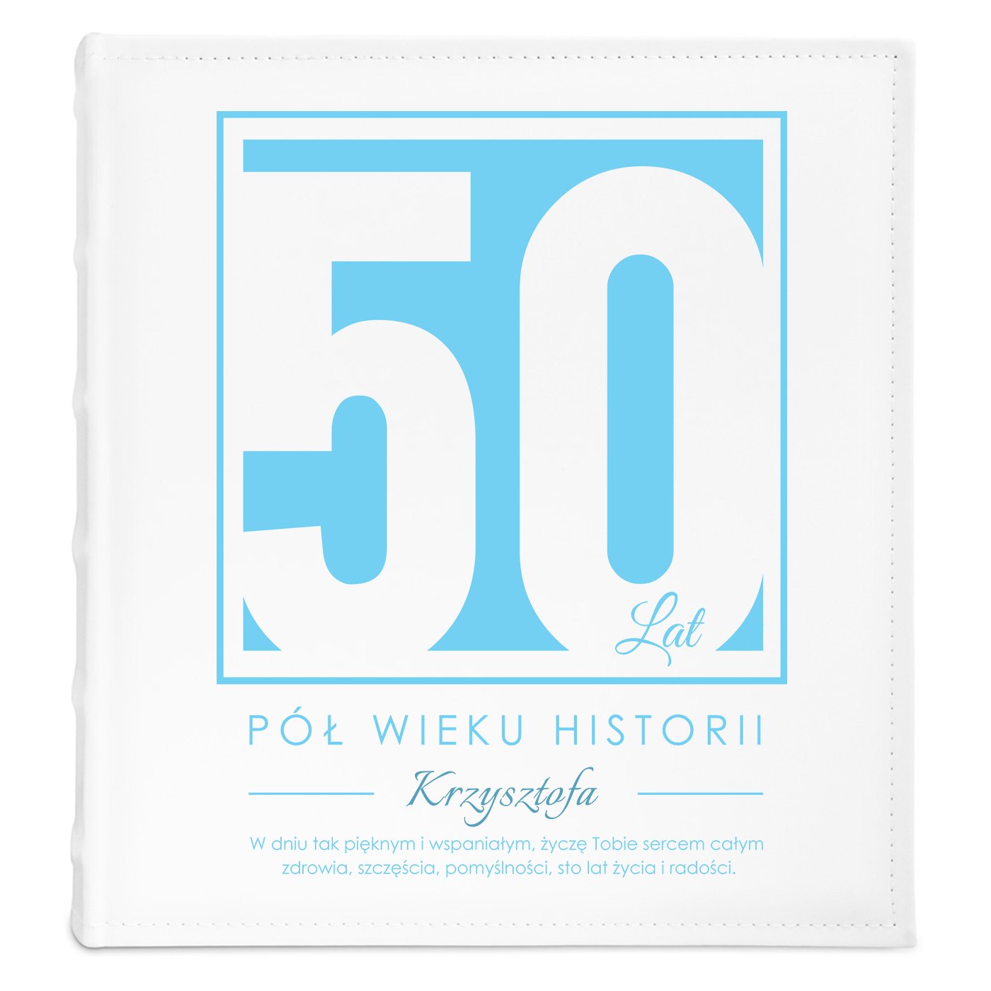 Album na zdjęcia z nadrukiem dla niego na 50 urodziny