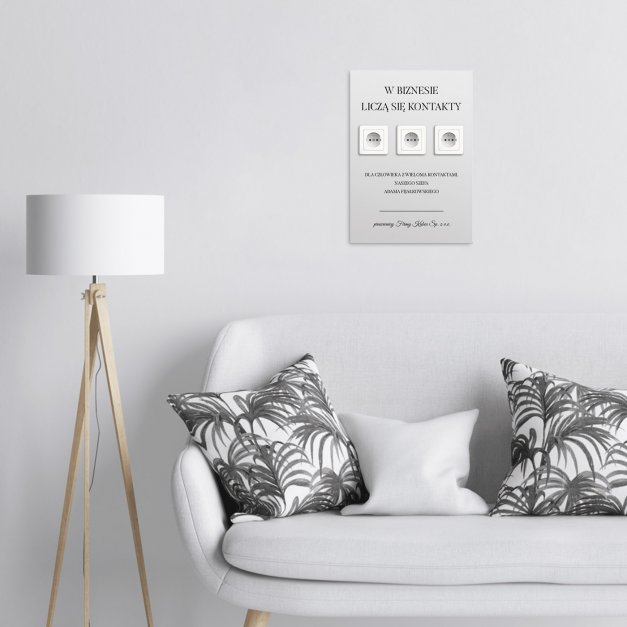 Plakat metalowy personalizowany M dla szefa kolegi z okazji awansu w pracy